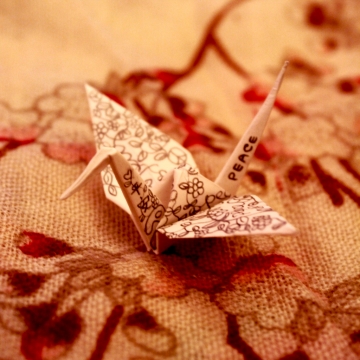 millieme, origami paper crane, traditional design